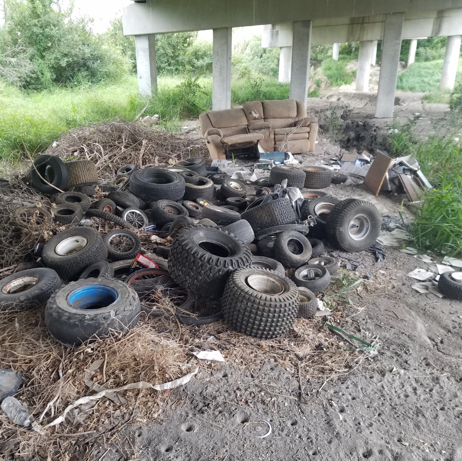 Illegal Dump Site Petronila Creek